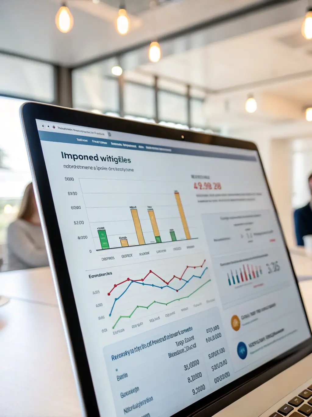 A graph illustrating a decrease in bounce rate and an increase in time spent on site after implementing SEO and speed optimizations.