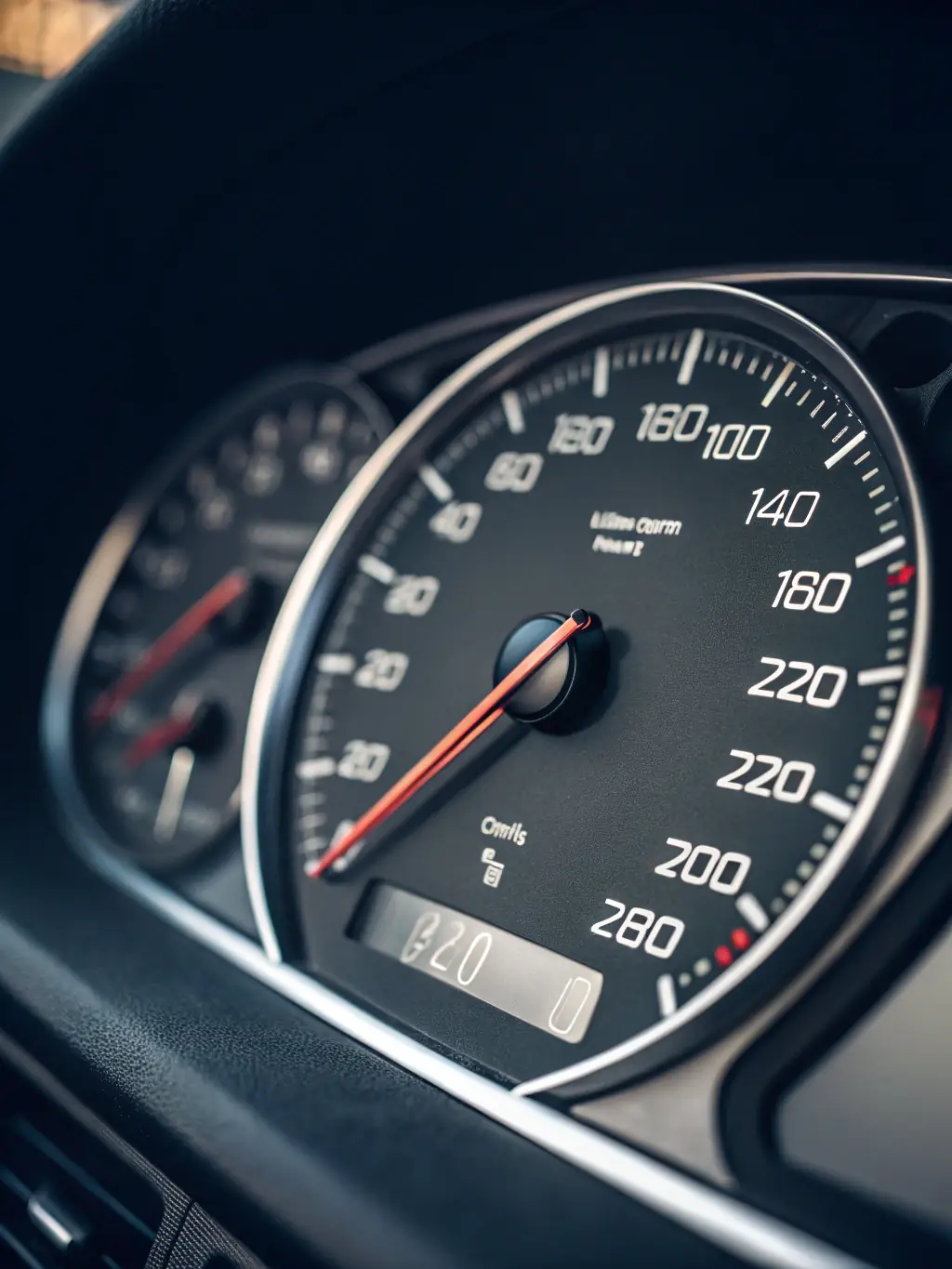 A speedometer graphic combined with a website interface, illustrating optimized website performance.